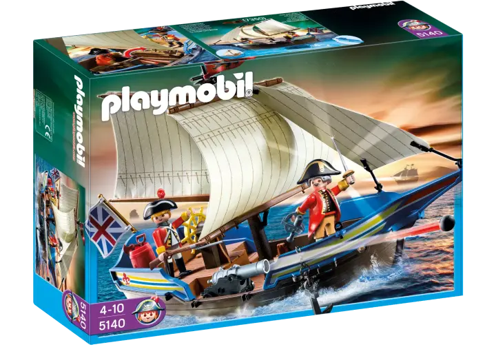 Playmobil 5140-A - Rotrock-Kanonensegler - BOX