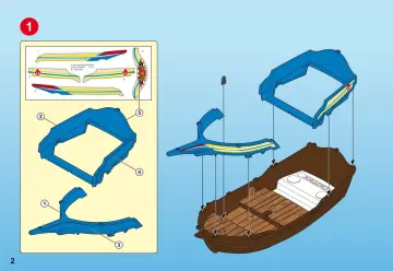 Bauanleitungen Playmobil 5140-A - Rotrock-Kanonensegler (2)