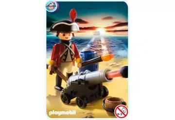 Playmobil 5141-A - Kanonen-Offizier der Rotröcke