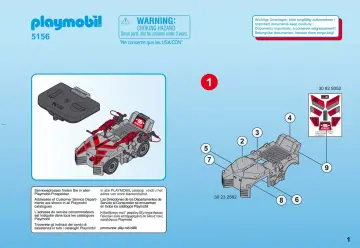 Bauanleitungen Playmobil 5156-A - Stealer mit K.O.-Leuchtkanone (1)