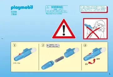 Manuales de instrucciones Playmobil 5159 - Motor submarino (1)