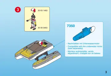 Manual de instruções Playmobil 5161 - Click & Go Croc Speedboat (3)