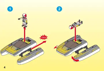 Manual de instruções Playmobil 5161 - Click & Go Croc Speedboat (4)