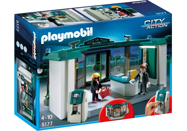 Playmobil 5177-A - Bank mit Geldautomat - BOX