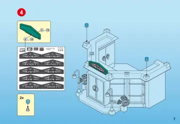 Bauanleitungen Playmobil 5177-A - Bank mit Geldautomat (7)