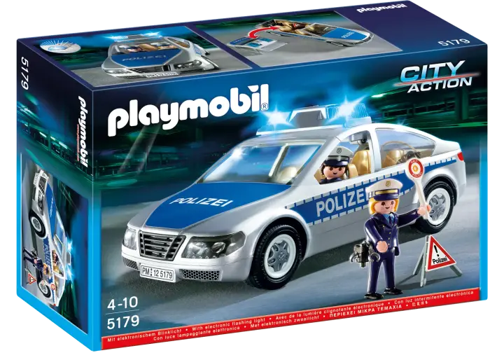 Playmobil 5179-A - Polizeifahrzeug mit Blinklicht - BOX