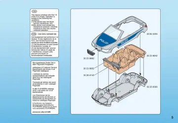 Bauanleitungen Playmobil 5179-A - Polizeifahrzeug mit Blinklicht (5)