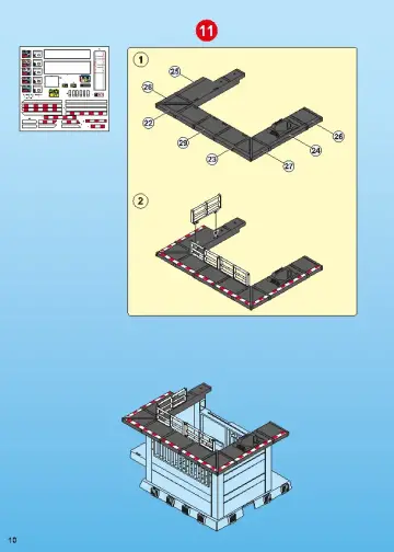 Bauanleitungen Playmobil 5182-A - Polizei-Kommandostation mit Alarmanlage (10)