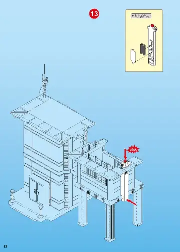 Bauanleitungen Playmobil 5182-A - Polizei-Kommandostation mit Alarmanlage (12)