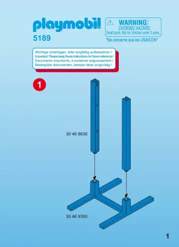 Bauanleitungen Playmobil 5189-A - Ringeturnen (1)