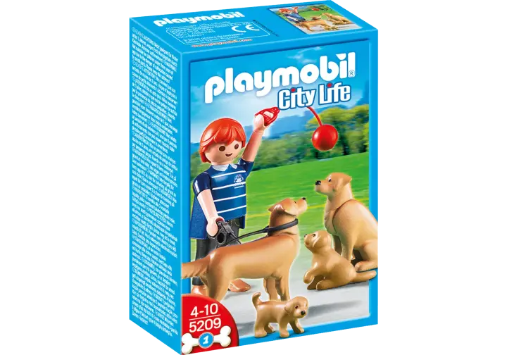 Playmobil 5209-A - Golden Retriever-Familie - BOX