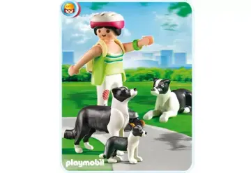 Playmobil 5213-A - Border Collie-Familie