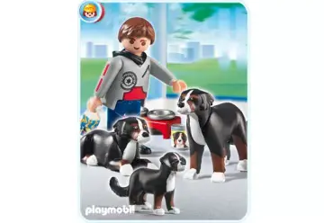 Playmobil 5214-A - Berner Sennenhund-Familie