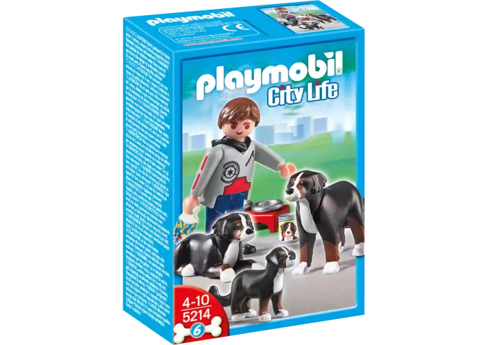 Playmobil 5214-A - Berner Sennenhund-Familie - BOX