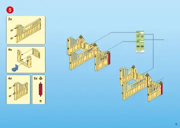 Bygganvisningar Playmobil 5221 - Stor hästgård med hage (6)