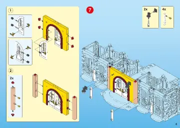 Bygganvisningar Playmobil 5221 - Stor hästgård med hage (8)