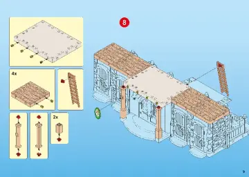 Bygganvisningar Playmobil 5221 - Stor hästgård med hage (9)