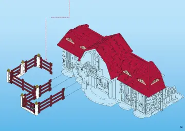 Bygganvisningar Playmobil 5221 - Stor hästgård med hage (12)
