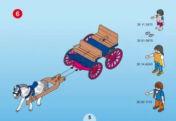 Bauanleitungen Playmobil 5226-A - Ausflug mit Pferdekutsche (5)