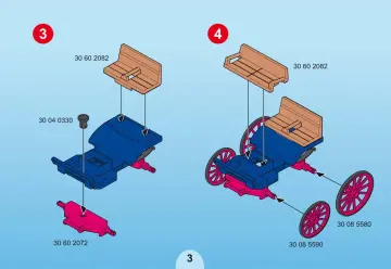 Bauanleitungen Playmobil 5226 - Ausflug mit Pferdekutsche (3)