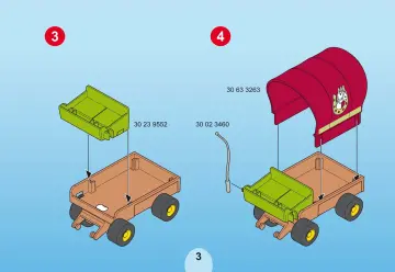 Bauanleitungen Playmobil 5228-A - Kinder-Ponywagen (3)