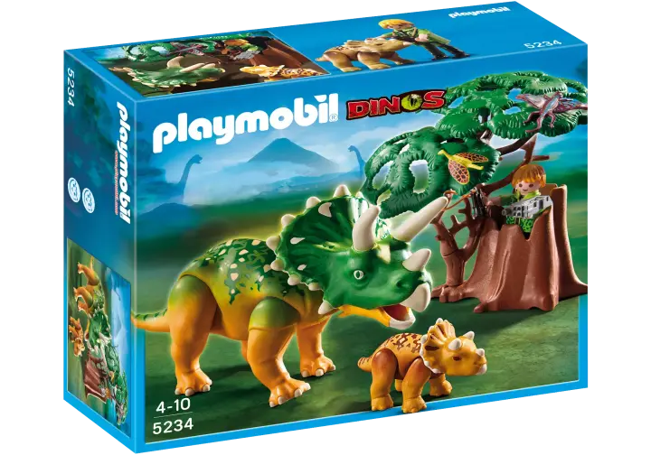 Playmobil 5234-A - Triceratops mit Baby - BOX