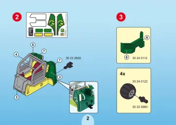 Bauanleitungen Playmobil 5236-A - Forscherfahrzeug mit Käfiganhänger (2)