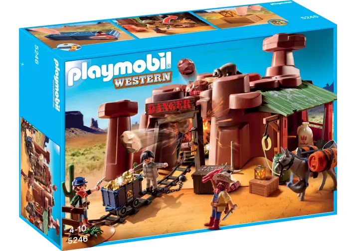 Playmobil 5246-A - Goldmine mit Sprengkiste - BOX