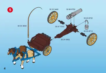 Bauanleitungen Playmobil 5249-A - Kavalleriewagen mit Kanone (4)