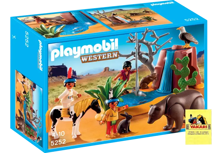 Playmobil 5252-A - Indianerkinder mit Tieren - BOX