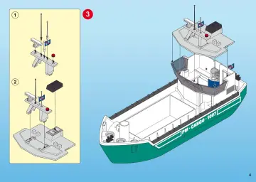 Bauanleitungen Playmobil 5253-A - Frachtschiff mit Verladekran (4)