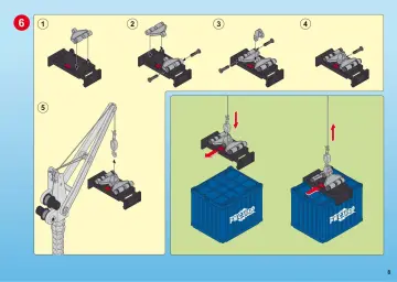 Bauanleitungen Playmobil 5253-A - Frachtschiff mit Verladekran (8)