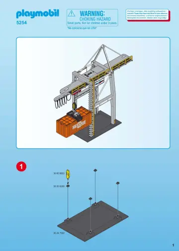 Bauanleitungen Playmobil 5254-A - Elektrisches Verladeterminal (1)