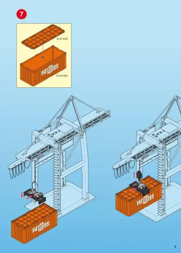Bauanleitungen Playmobil 5254-A - Elektrisches Verladeterminal (7)