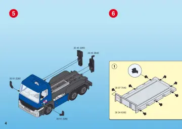 Bauanleitungen Playmobil 5255-A - Cargo-LKW mit Container (4)