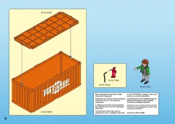 Bauanleitungen Playmobil 5255-A - Cargo-LKW mit Container (6)