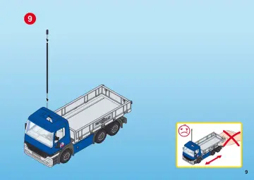 Bauanleitungen Playmobil 5255-A - Cargo-LKW mit Container (9)