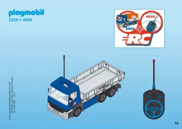 Bauanleitungen Playmobil 5255-A - Cargo-LKW mit Container (16)