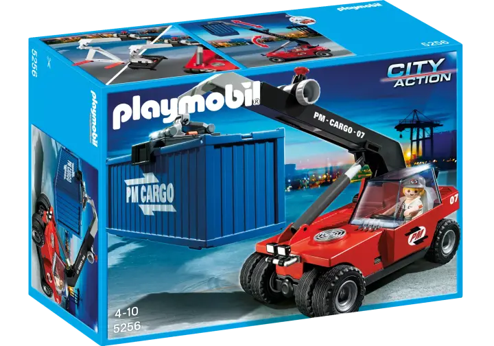 Playmobil 5256-A - Großer Containerstapler - BOX