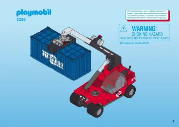 Bauanleitungen Playmobil 5256-A - Großer Containerstapler (1)