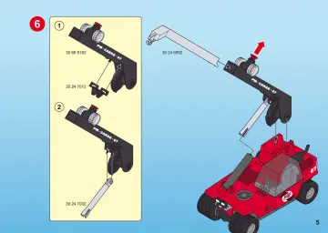 Bauanleitungen Playmobil 5256-A - Großer Containerstapler (5)