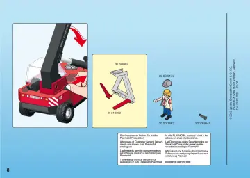 Bauanleitungen Playmobil 5256-A - Großer Containerstapler (8)