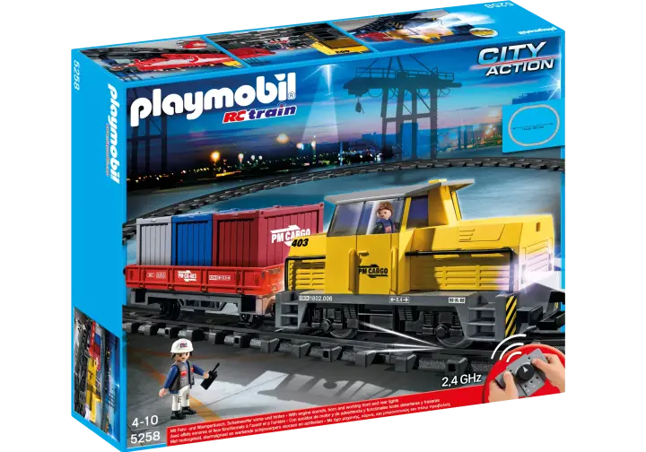 Playmobil 5258-A - Neuer RC-Güterzug mit Licht und Sound - BOX