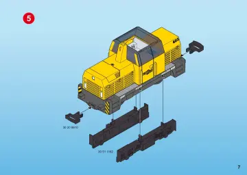 Bauanleitungen Playmobil 5258-A - Neuer RC-Güterzug mit Licht und Sound (7)