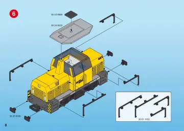 Bauanleitungen Playmobil 5258-A - Neuer RC-Güterzug mit Licht und Sound (8)