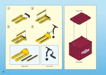 Bauanleitungen Playmobil 5259-A - Cargo-Team mit Ladegut (2)