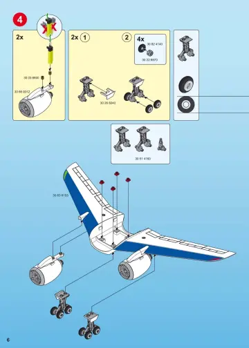 Bauanleitungen Playmobil 5261-A - Cargo- und Passagierflugzeug (6)