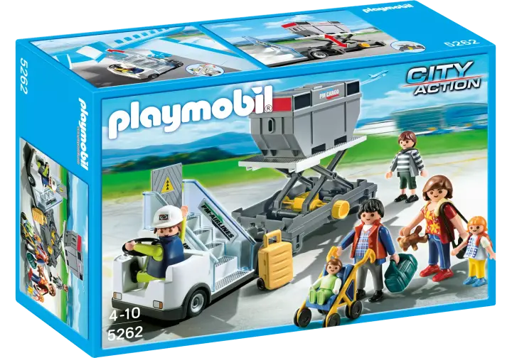 Playmobil 5262-A - Gangway mit Cargo-Anhänger - BOX