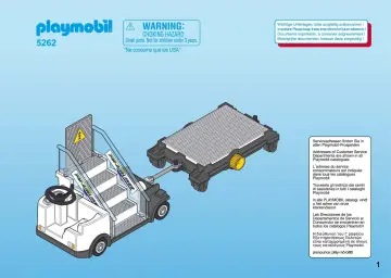 Bauanleitungen Playmobil 5262-A - Gangway mit Cargo-Anhänger (1)