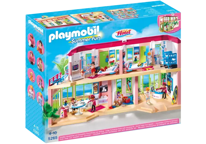 Playmobil 5265-A - Großes Ferienhotel mit Einrichtung - BOX